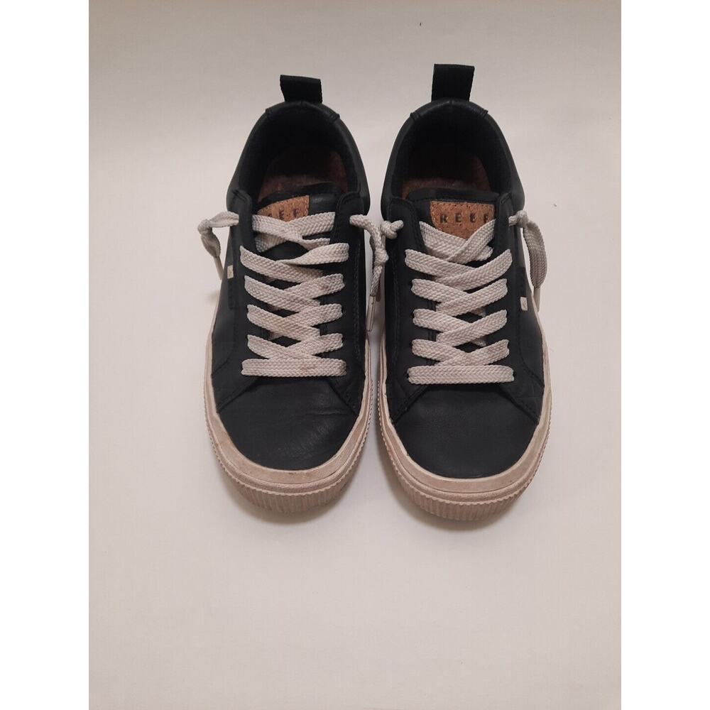 Reef Women’s Sneakers Size 9 Lace Up White Leather Low Top Shoes